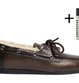 Posa Posa Boat Loafer Coffee Fur