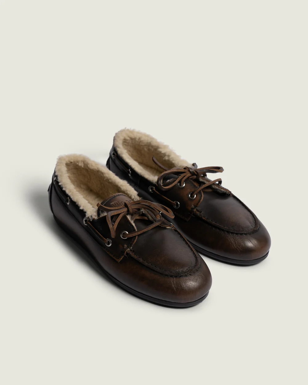 Posa Posa Boat Loafer Coffee Fur