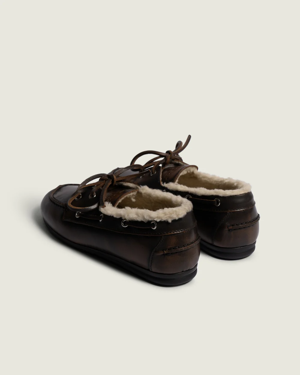 Posa Posa Boat Loafer Coffee Fur