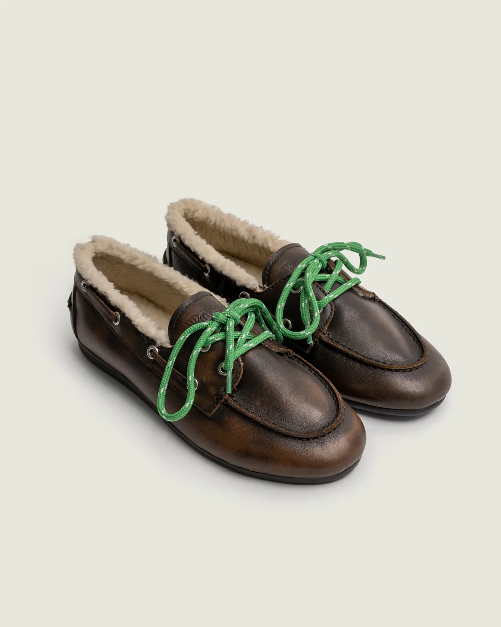 Posa Posa Boat Loafer Coffee Fur