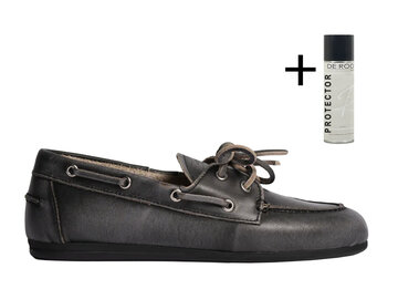 Posa Posa Boat Loafer Zwart