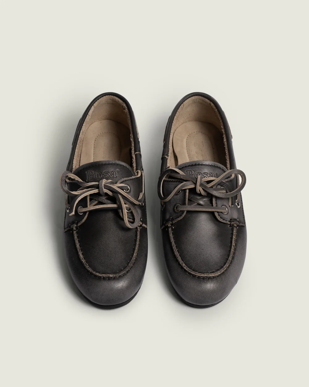 Posa Posa Boat Loafer Zwart