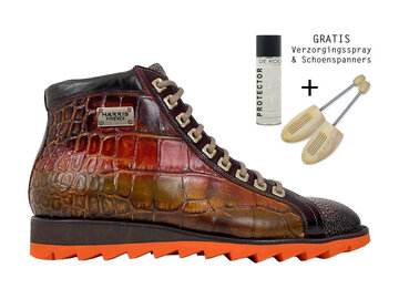 Harris Harris Halfhoge Veterschoen 0721/H Multi Croco