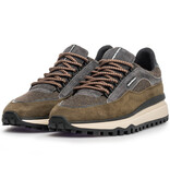 Floris van Bommel Floris van Bommel Sneaker De Gripper 03.01 Donker Groen
