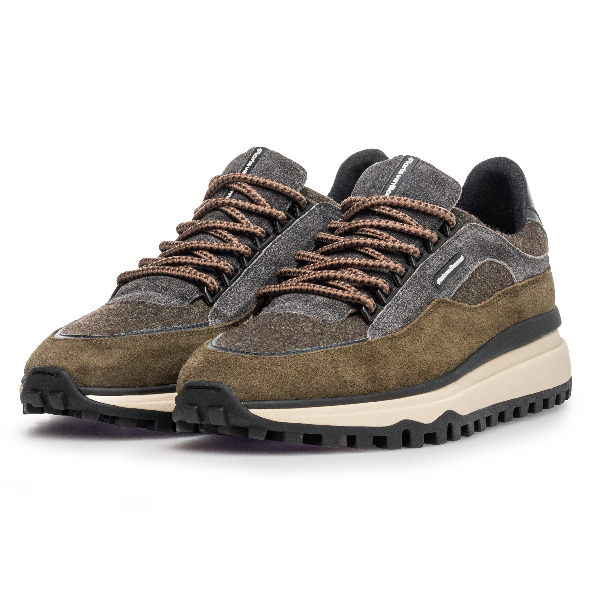 Floris van Bommel Floris van Bommel Sneaker De Gripper 03.01 Donker Groen