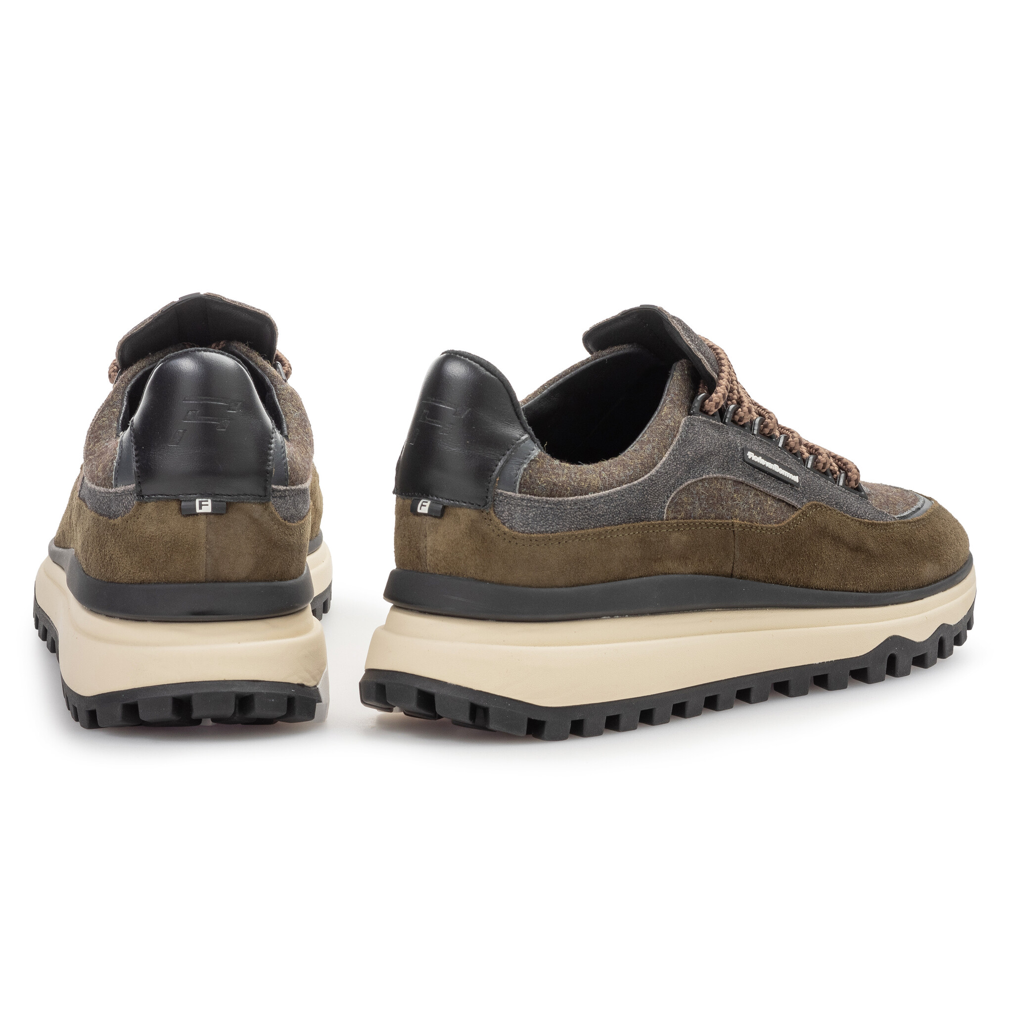 Floris van Bommel Floris van Bommel Sneaker De Gripper 03.01 Donker Groen