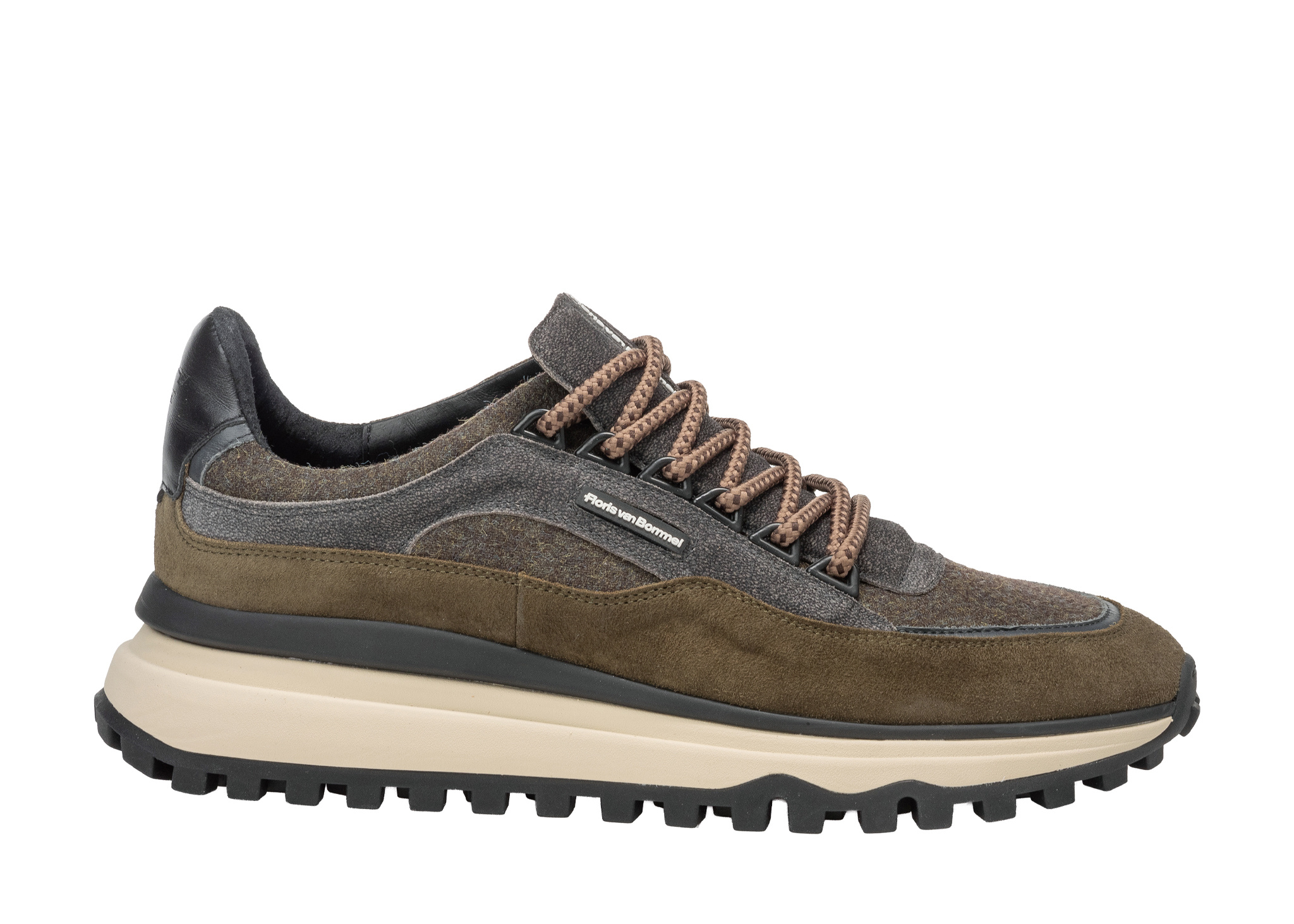 Floris van Bommel Floris van Bommel Sneaker De Gripper 03.01 Donker Groen