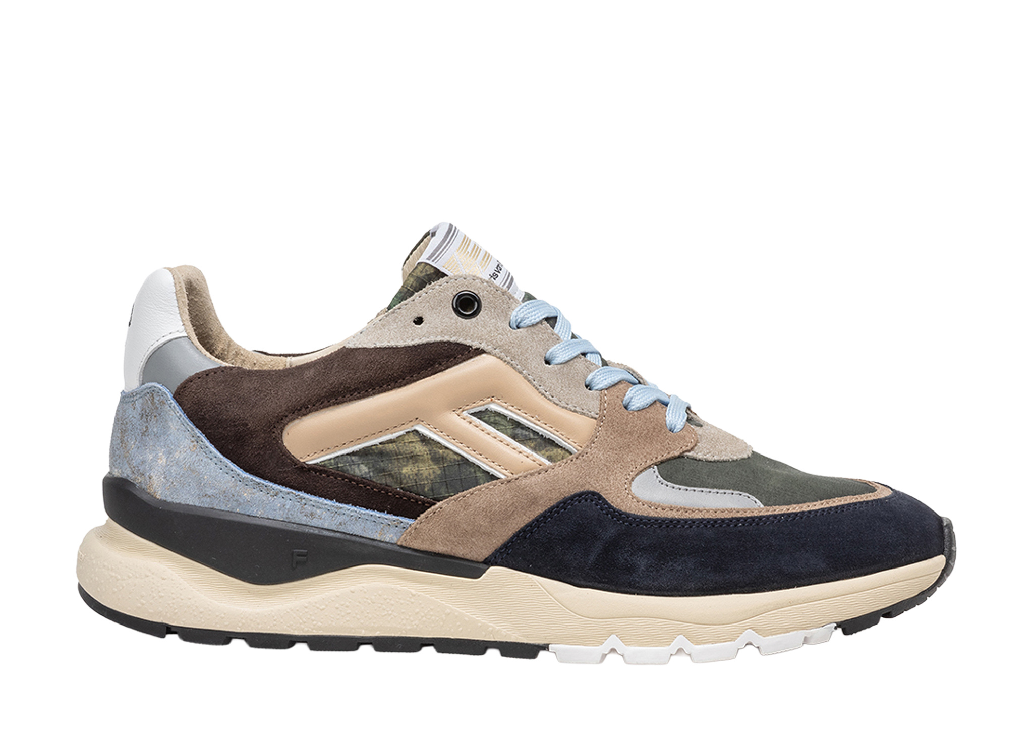 Floris van Bommel Floris van Bommel Sneaker De Treener 01.15 Donker Groen