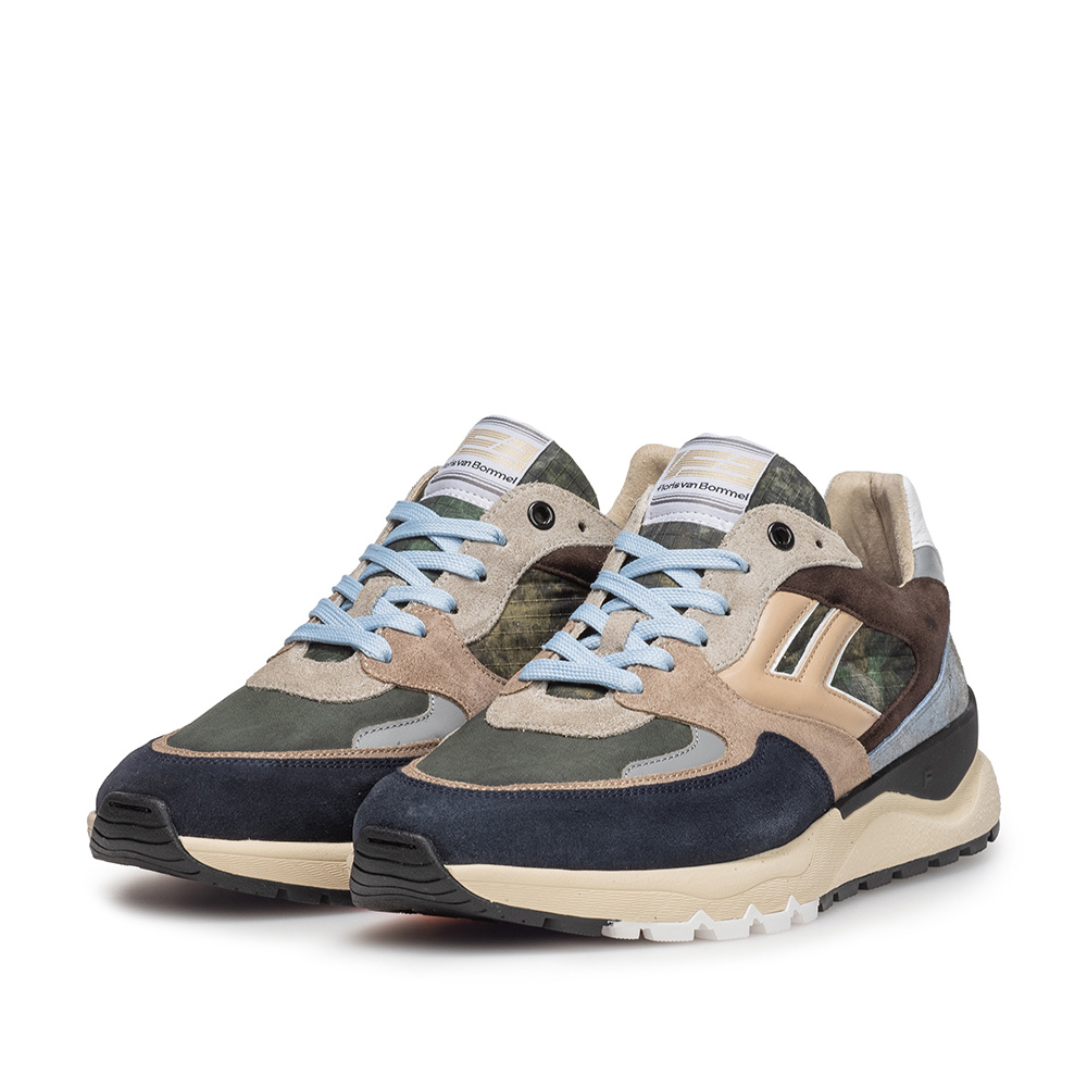 Floris van Bommel Floris van Bommel Sneaker De Treener 01.15 Donker Groen