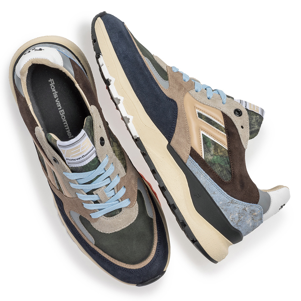 Floris van Bommel Floris van Bommel Sneaker De Treener 01.15 Donker Groen