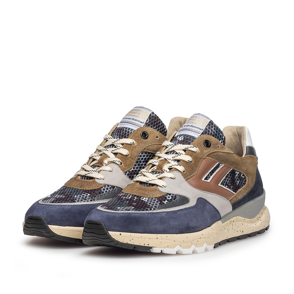 Floris van Bommel Floris van Bommel Sneaker De Treener 01.35 Donker Grijs