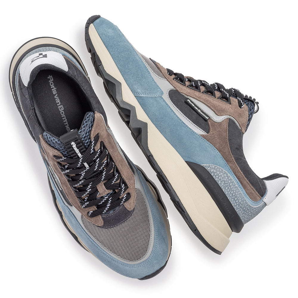 Floris van Bommel Floris van Bommel Sneaker De Zager 12.04 Licht Blauw