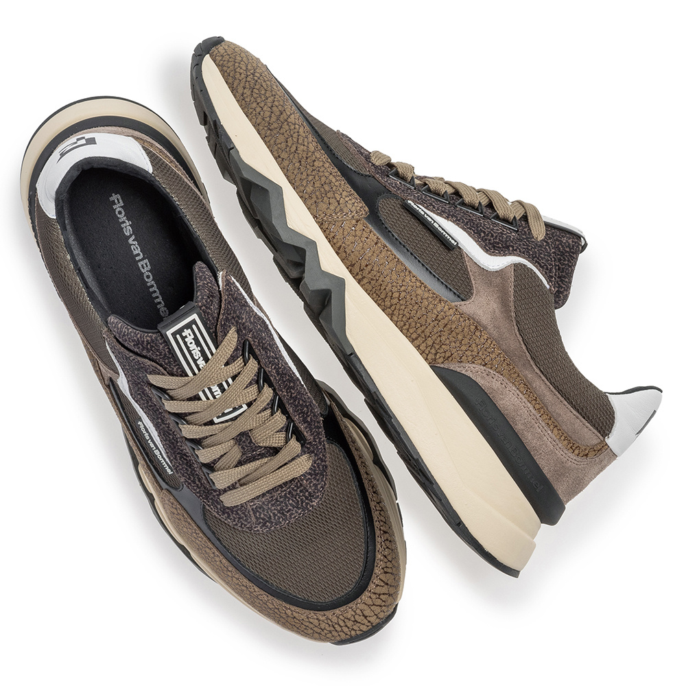 Floris van Bommel Floris van Bommel Sneaker De Zager 12.00 Donker Groen