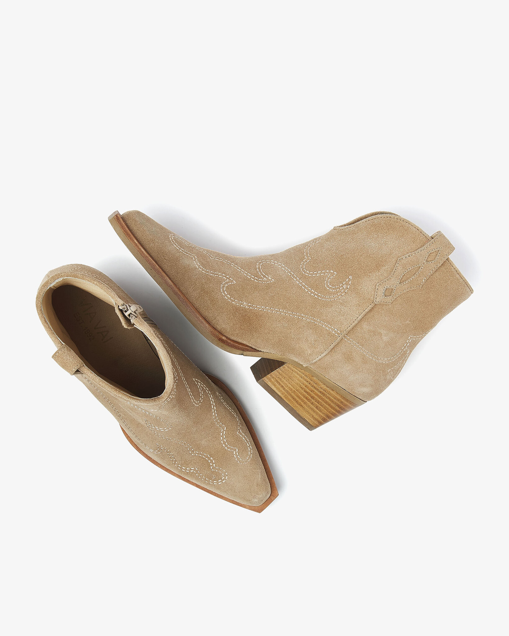 Via Vai VIA VAI Enkellaarsje Do Olivia 62206-02-212 Beige