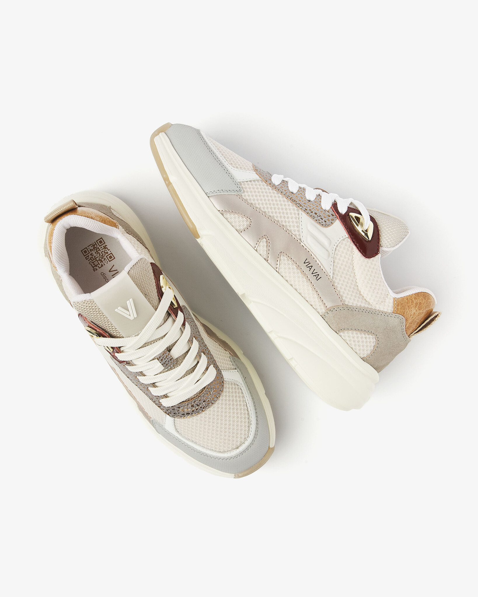 Via Vai VIA VAI Sneaker Vic Harmony  62341-03-212 Beige