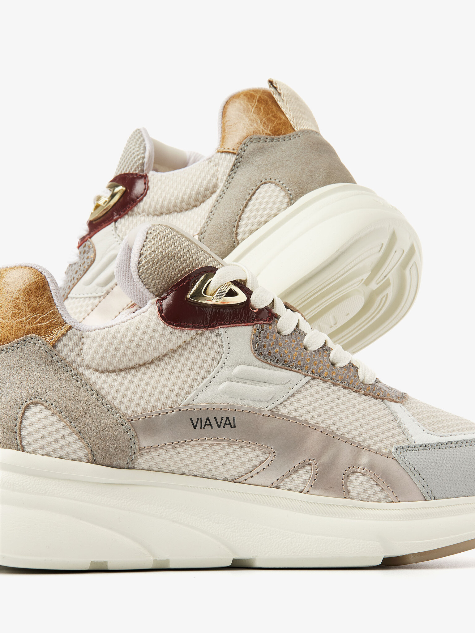 Via Vai VIA VAI Sneaker Vic Harmony  62341-03-212 Beige