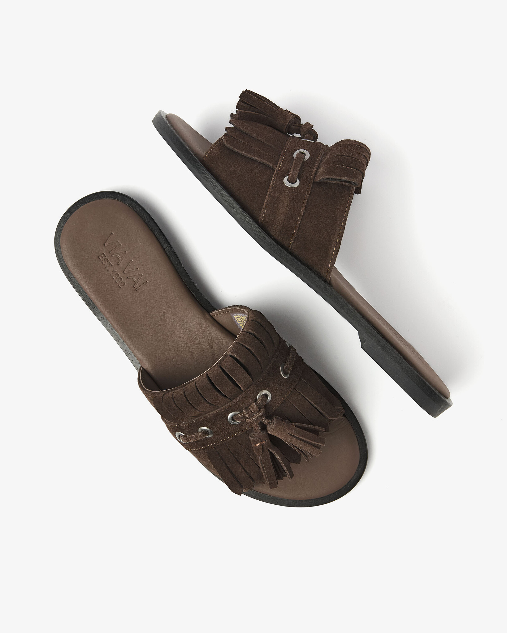 Via Vai VIA VAI Slippers Vita Eva 62376-01-316 Bruin