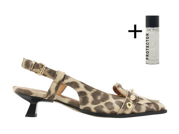 Via Vai VIA VAI Slingback Lea Aileen 62398-01-315 Luipaard