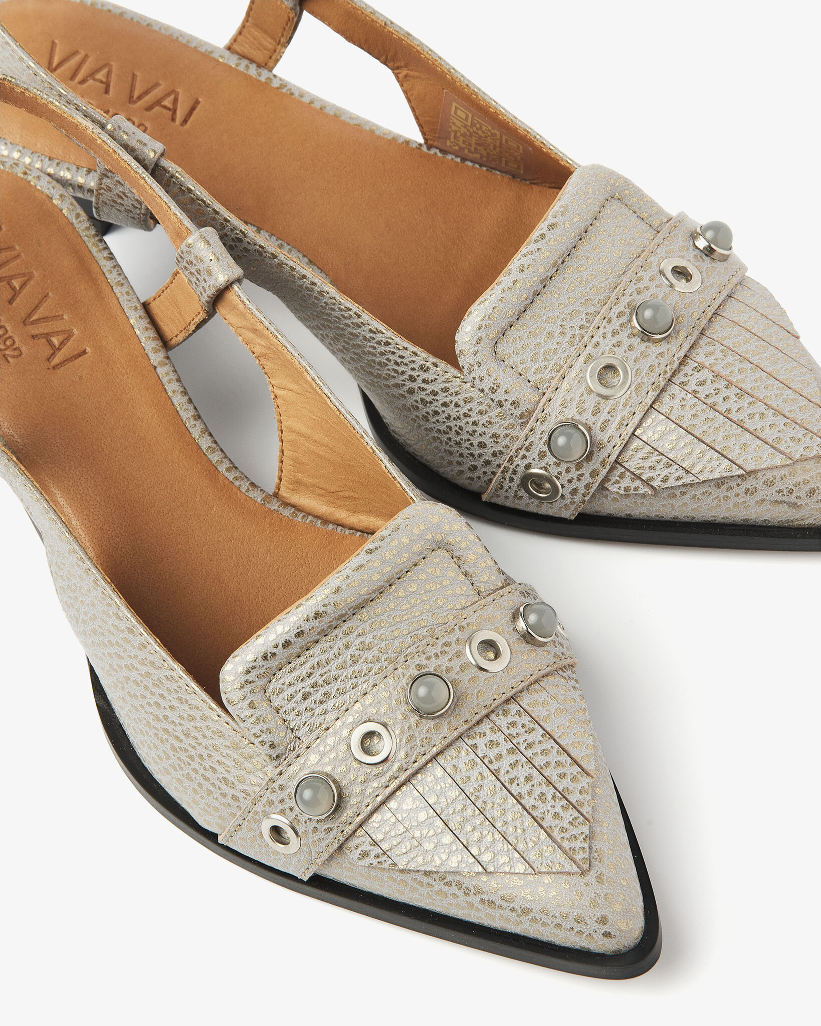 Via Vai VIA VAI Slingback Lea Aileen 62398-03-1218 Metallic