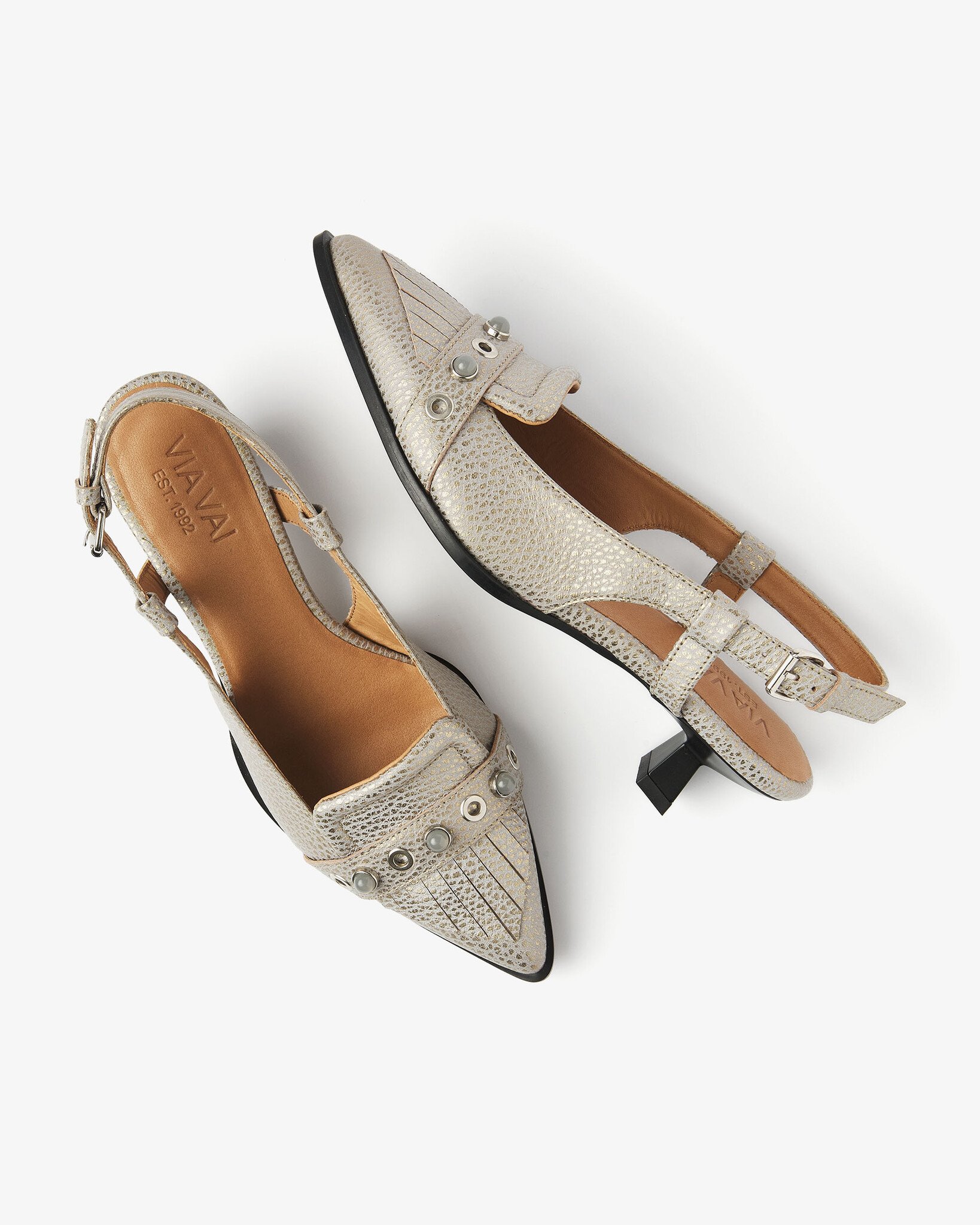 Via Vai VIA VAI Slingback Lea Aileen 62398-03-1218 Metallic