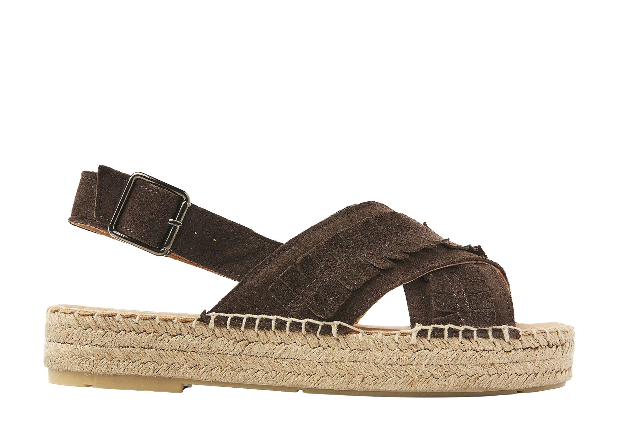 Via Vai VIA VAI  Espadrilles Mondi Noel 62406-01-316 Donker Bruin