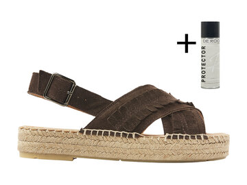 Via Vai VIA VAI  Espadrilles Mondi Noel 62406-01-316 Donker Bruin