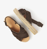 Via Vai VIA VAI  Espadrilles Mondi Noel 62406-01-316 Donker Bruin