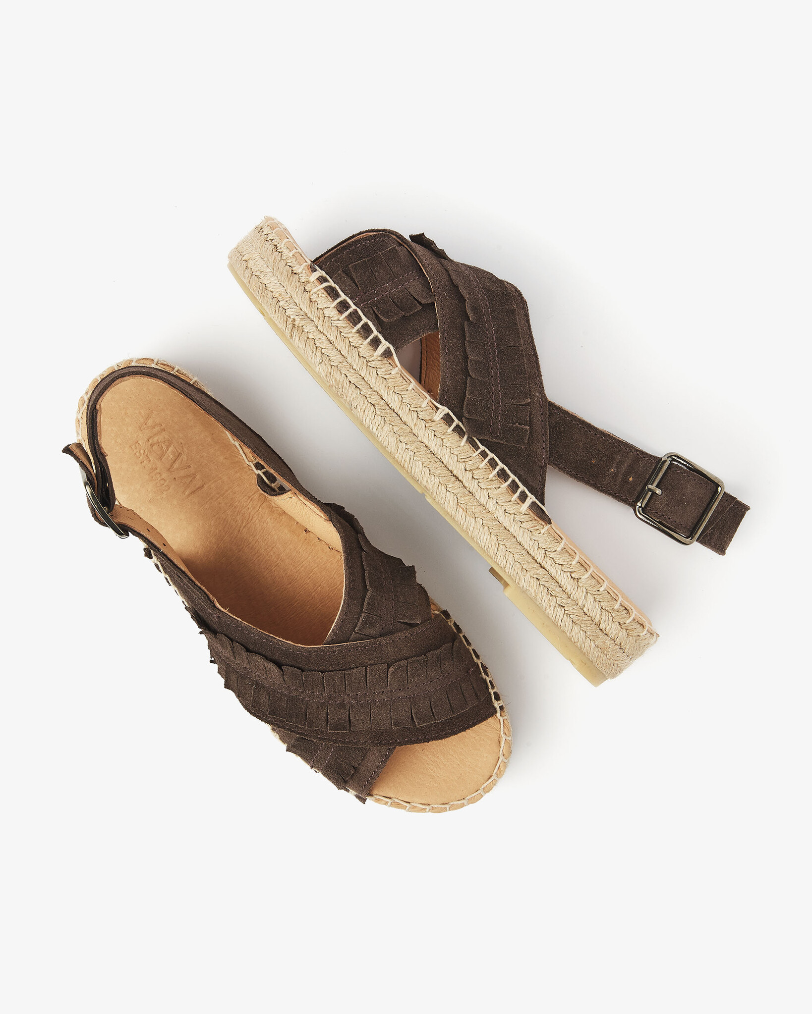 Via Vai VIA VAI  Espadrilles Mondi Noel 62406-01-316 Donker Bruin