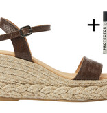 Via Vai VIA VAI  Espadrilles Capri Neva 62409-03-1364 Slang Bruin
