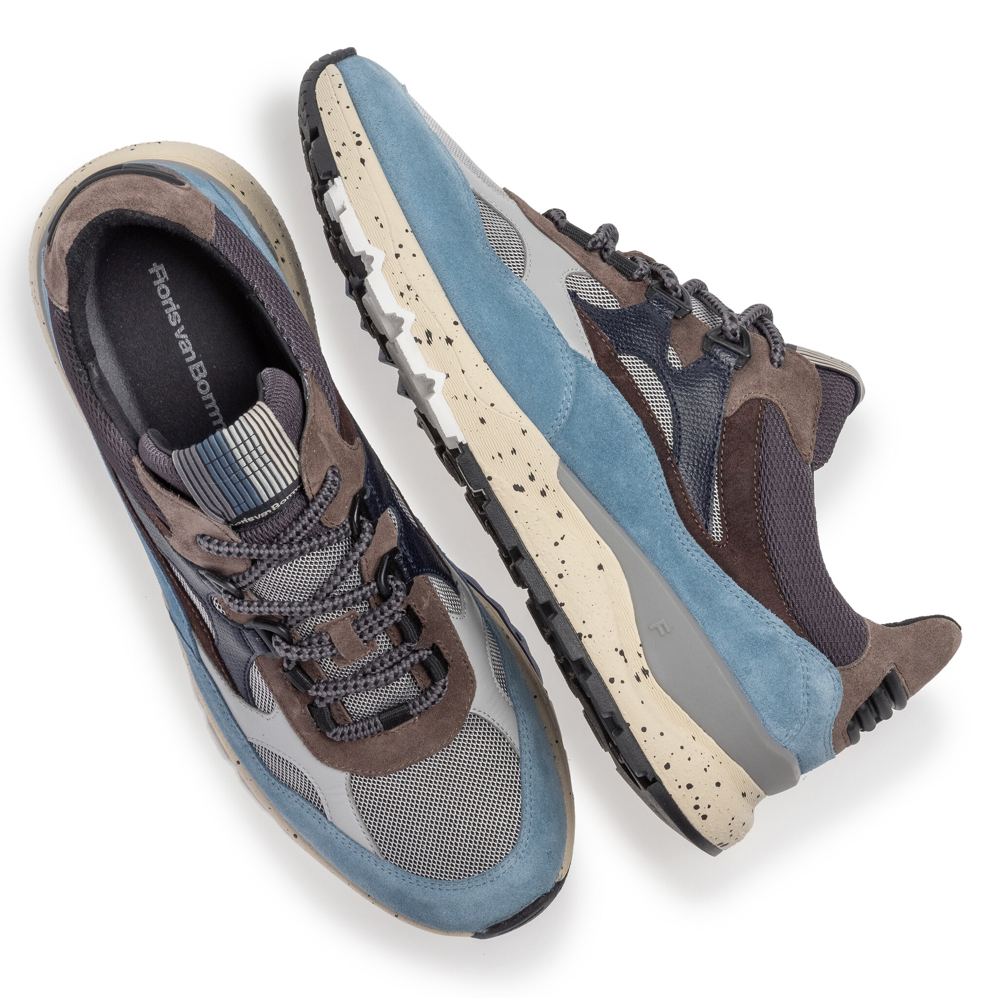 Floris van Bommel Floris van Bommel Sneaker De Treener 05.00 Licht Blauw