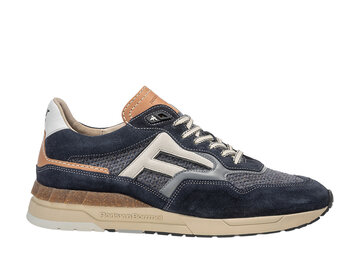 Floris van Bommel Floris van Bommel Sneaker De Runner 07.09 Donker Blauw