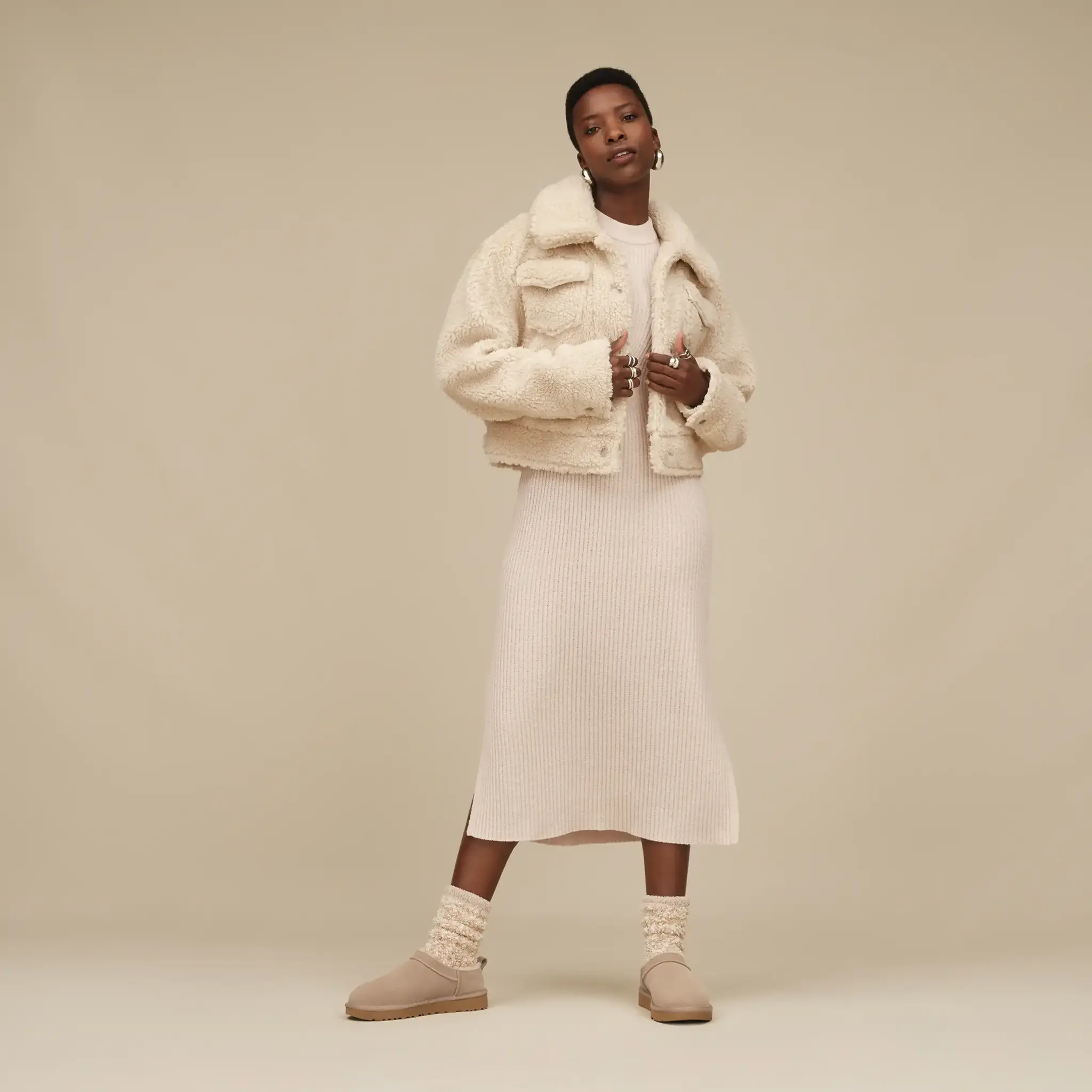 UGG UGG Korte Laars  Classic Micro 1173891 Sand