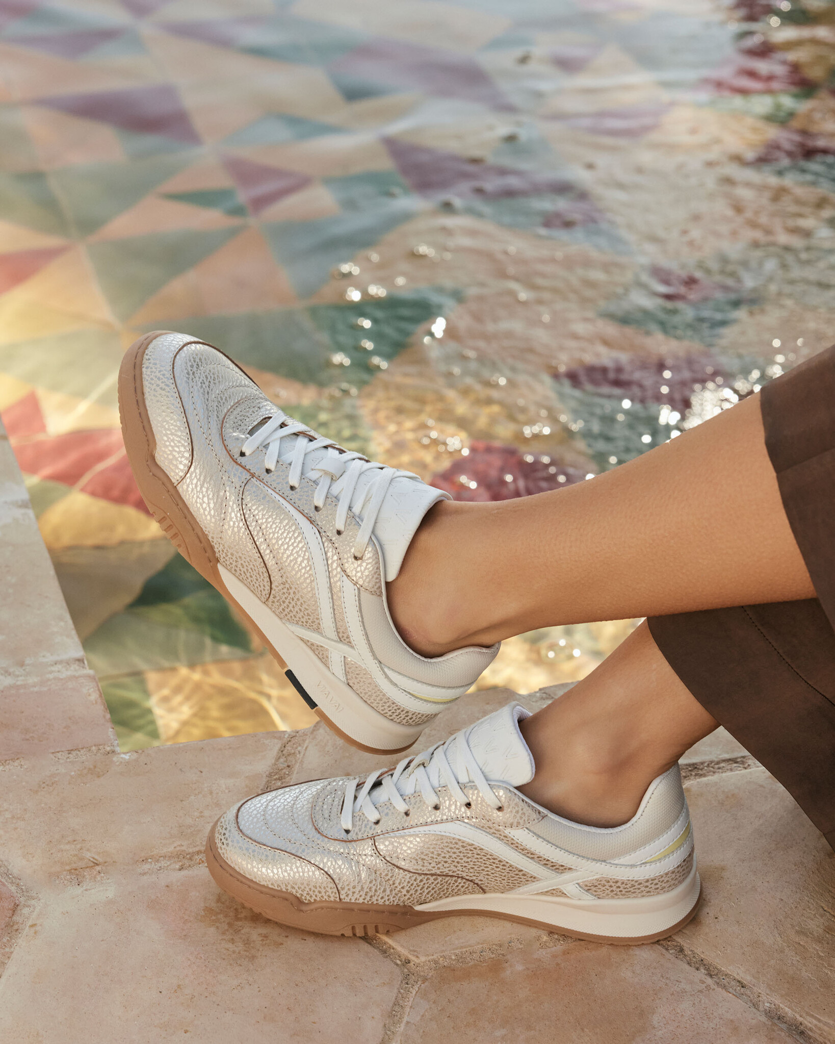 Via Vai VIA VAI Sneakers Kris Sky 62393-02-1219 Beige Metallic