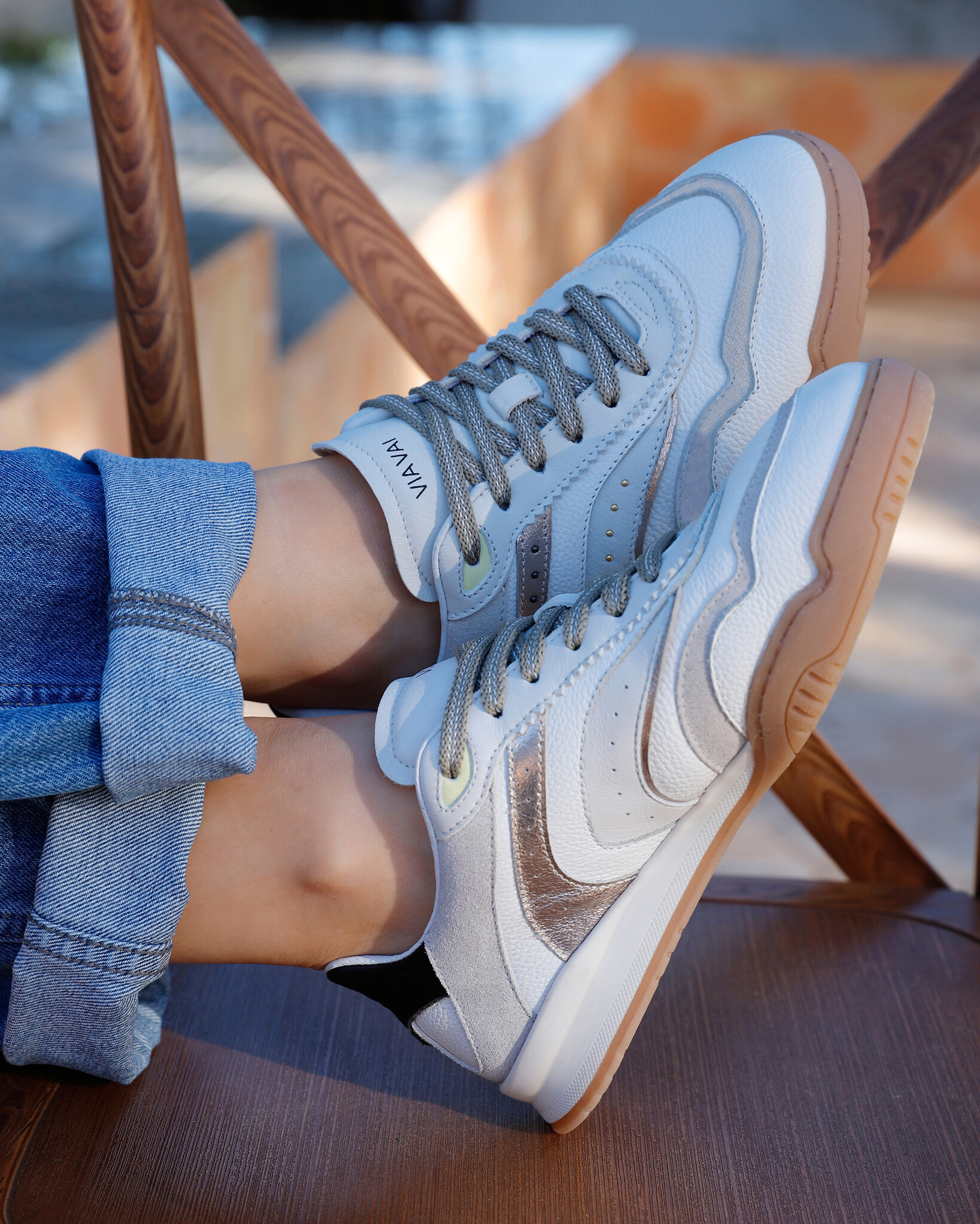 Via Vai VIA VAI Sneakers Kris Pax 62390-02-001 Wit