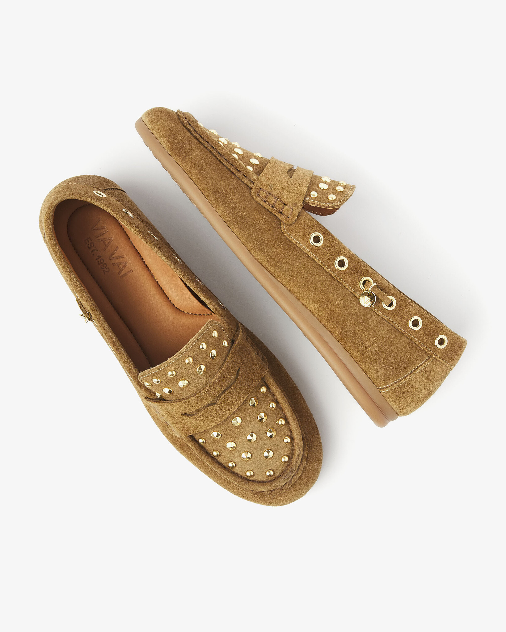 Via Vai VIA VAI  Instappers June Macy 62421-01-1384 Cognac