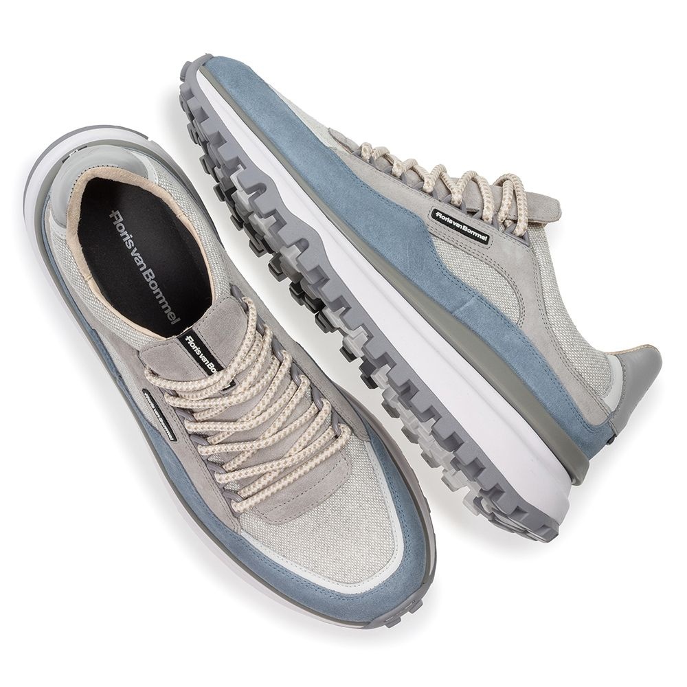 Floris van Bommel Floris van Bommel Sneaker De Gripper 03.10 Licht Blauw