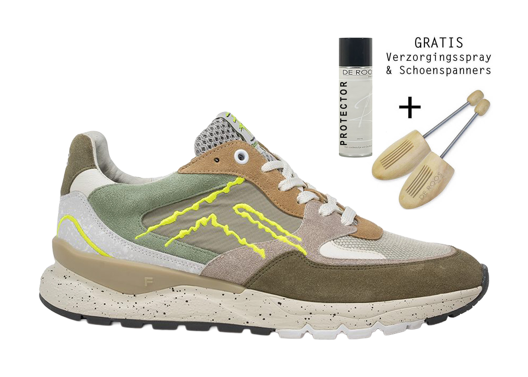 Floris van Bommel Floris van Bommel Sneaker De Treener 06.06 Licht Groen