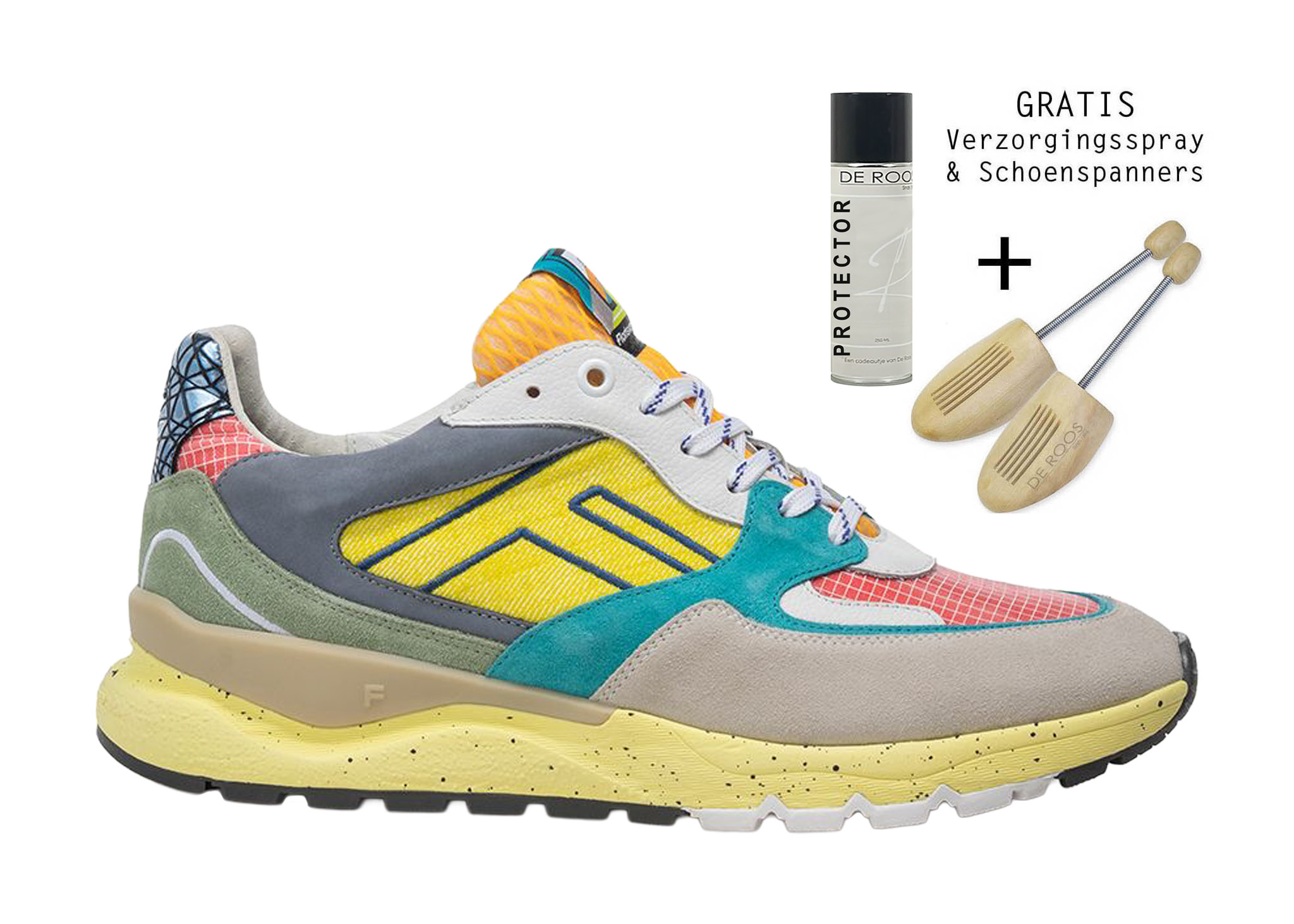 Floris van Bommel Floris Van Bommel Sneaker Treener 06.03 Geel