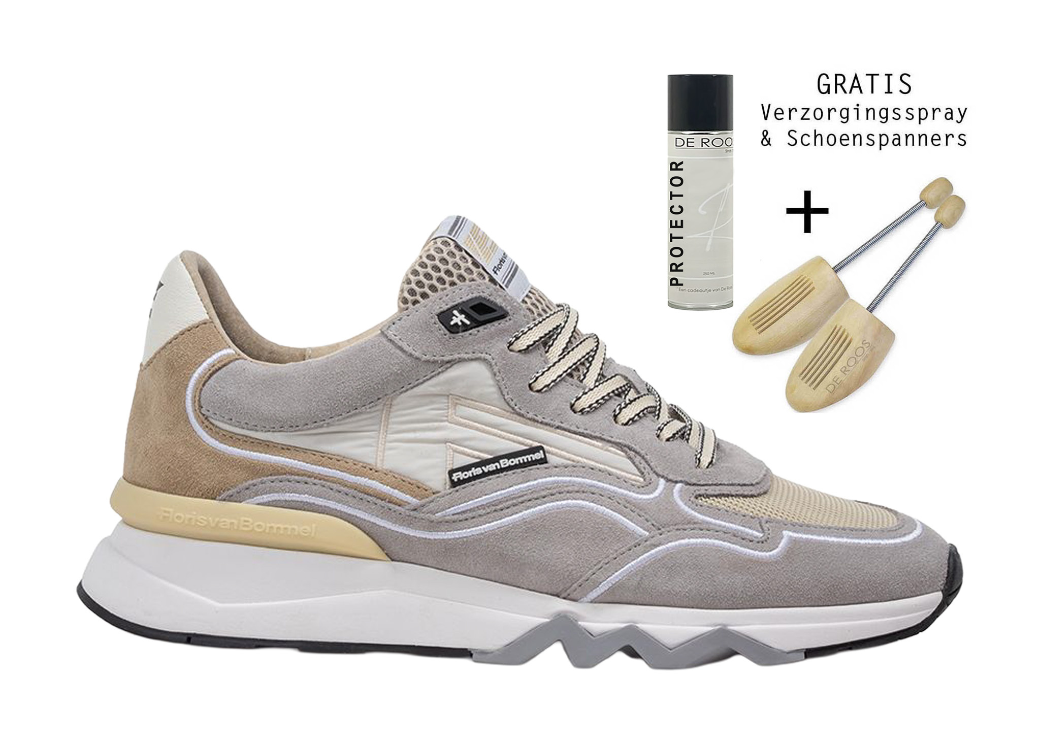 Floris van Bommel Floris Van Bommel Sneaker De Zager 03.06 Grijs