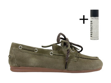 Posa Posa Boat Loafer Khaki Groen