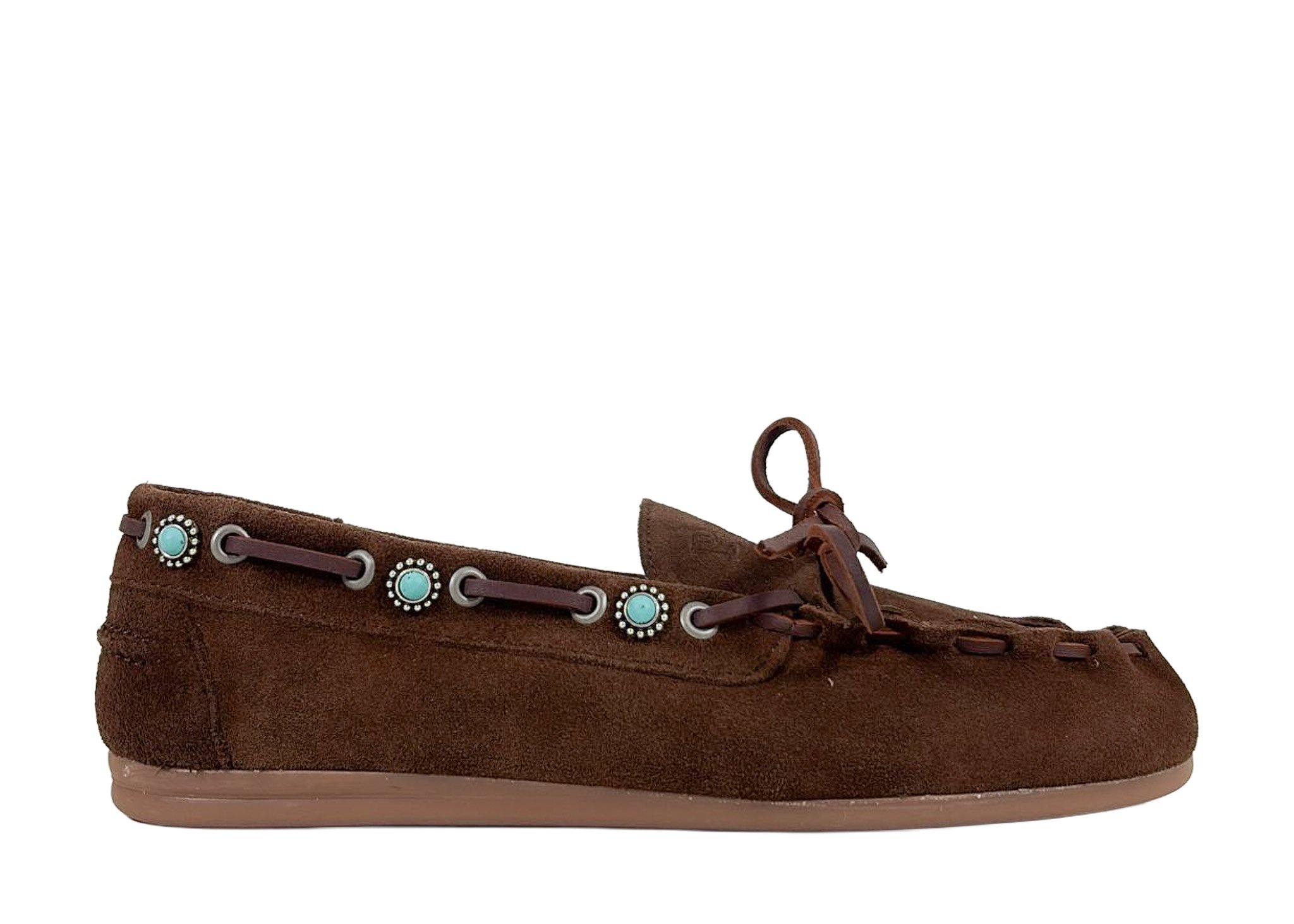 Posa Posa Boat Loafer Western Donker Bruin