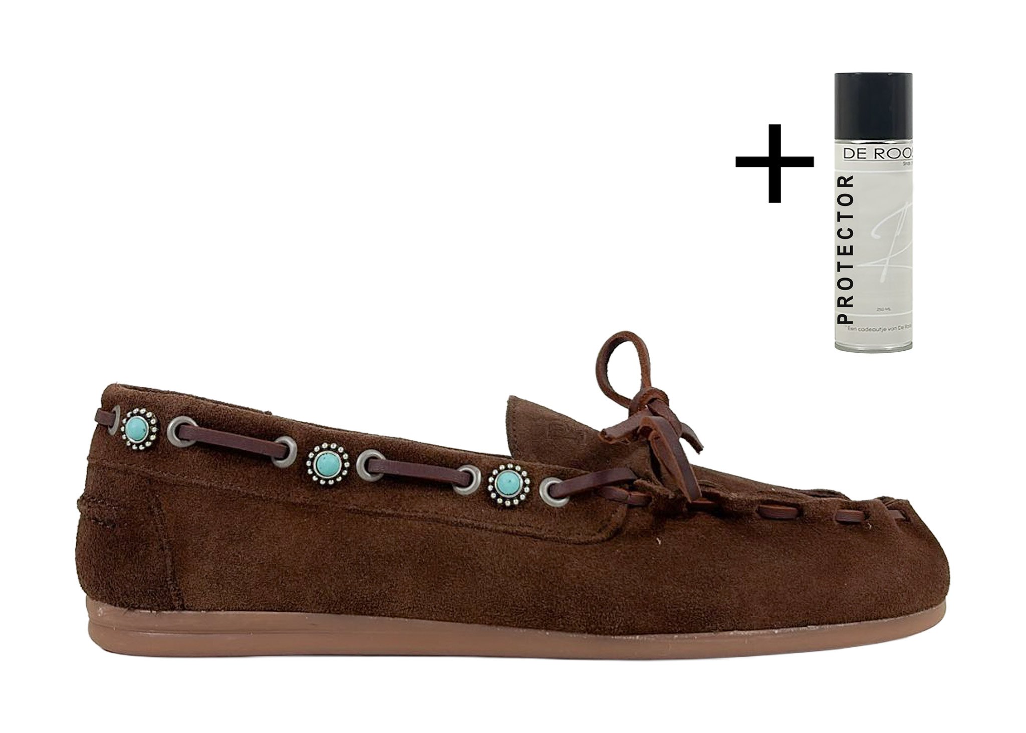 Posa Posa Boat Loafer Western Donker Bruin