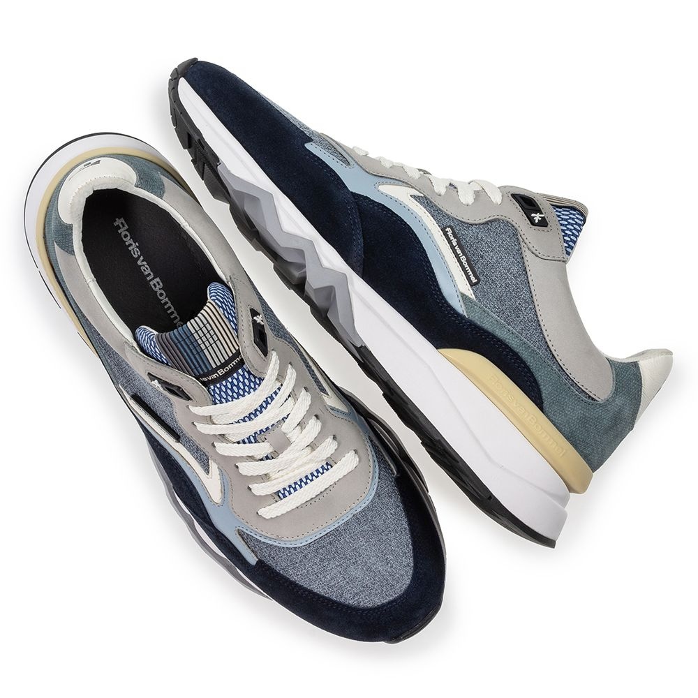 Floris van Bommel Floris van Bommel Sneaker De Zager 05.28 Blauw
