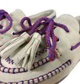 Posa Posa Boat Loafer Fringe Licht Taupe