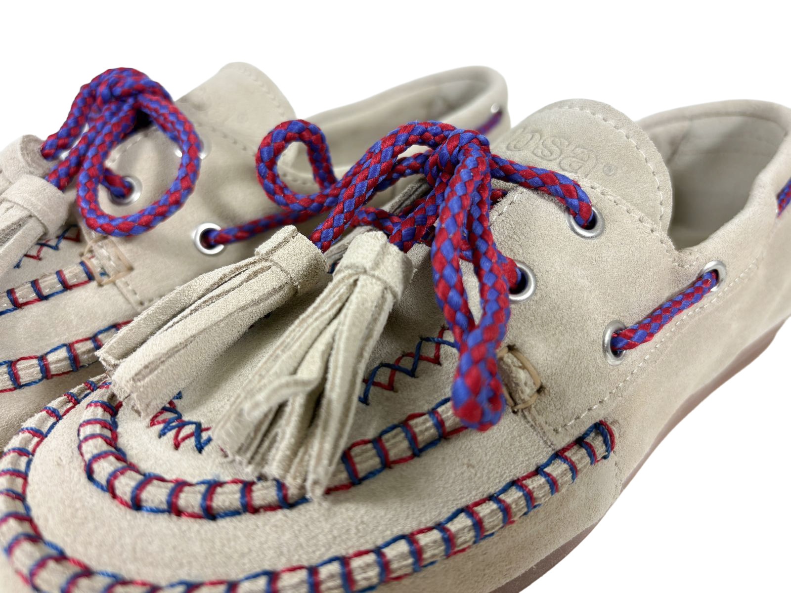 Posa Posa Boat Loafer Fringe Licht Taupe