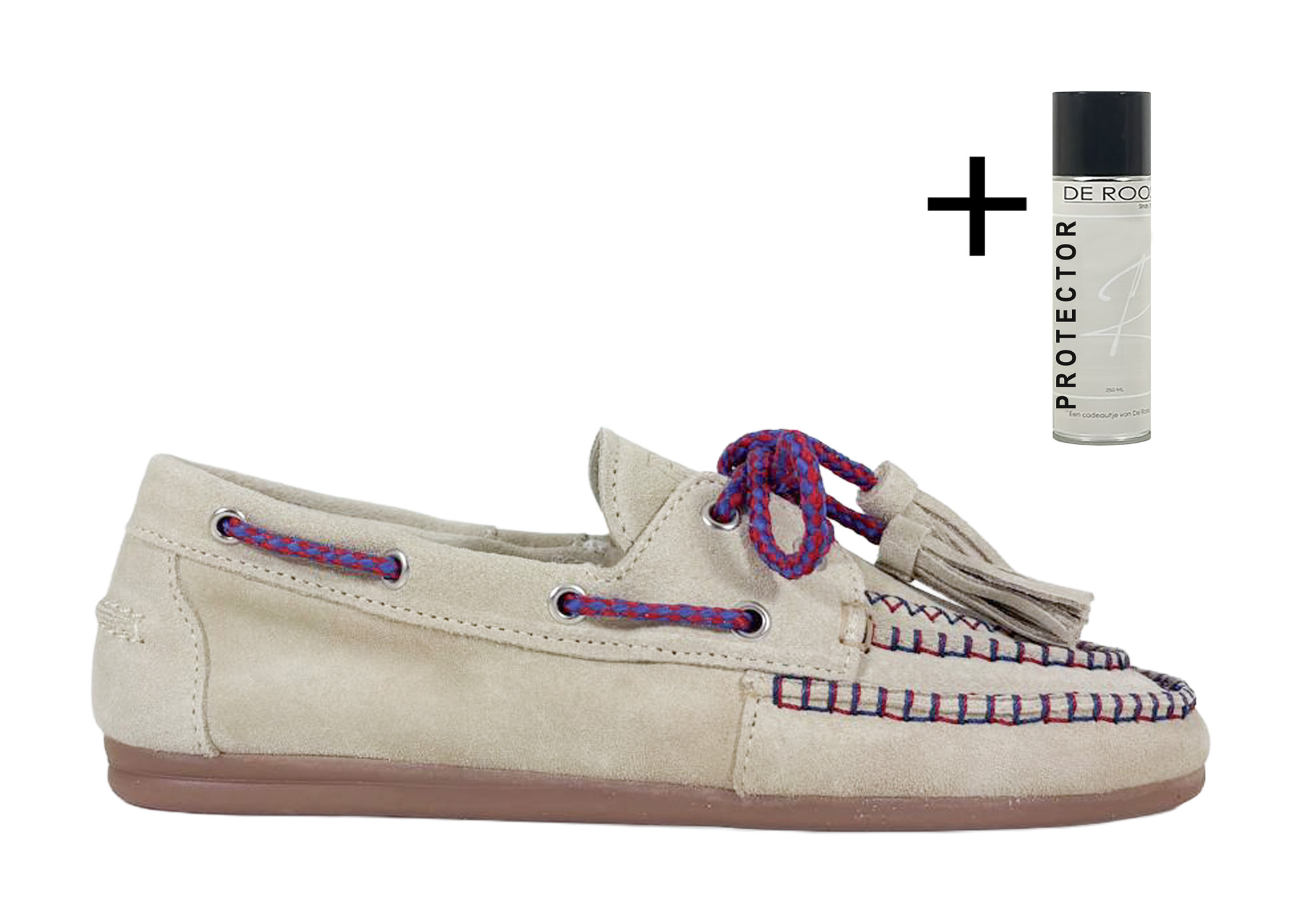 Posa Posa Boat Loafer Fringe Licht Taupe