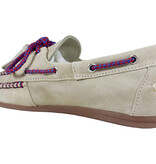 Posa Posa Boat Loafer Fringe Licht Taupe