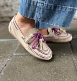 Posa Posa Boat Loafer Fringe Licht Taupe