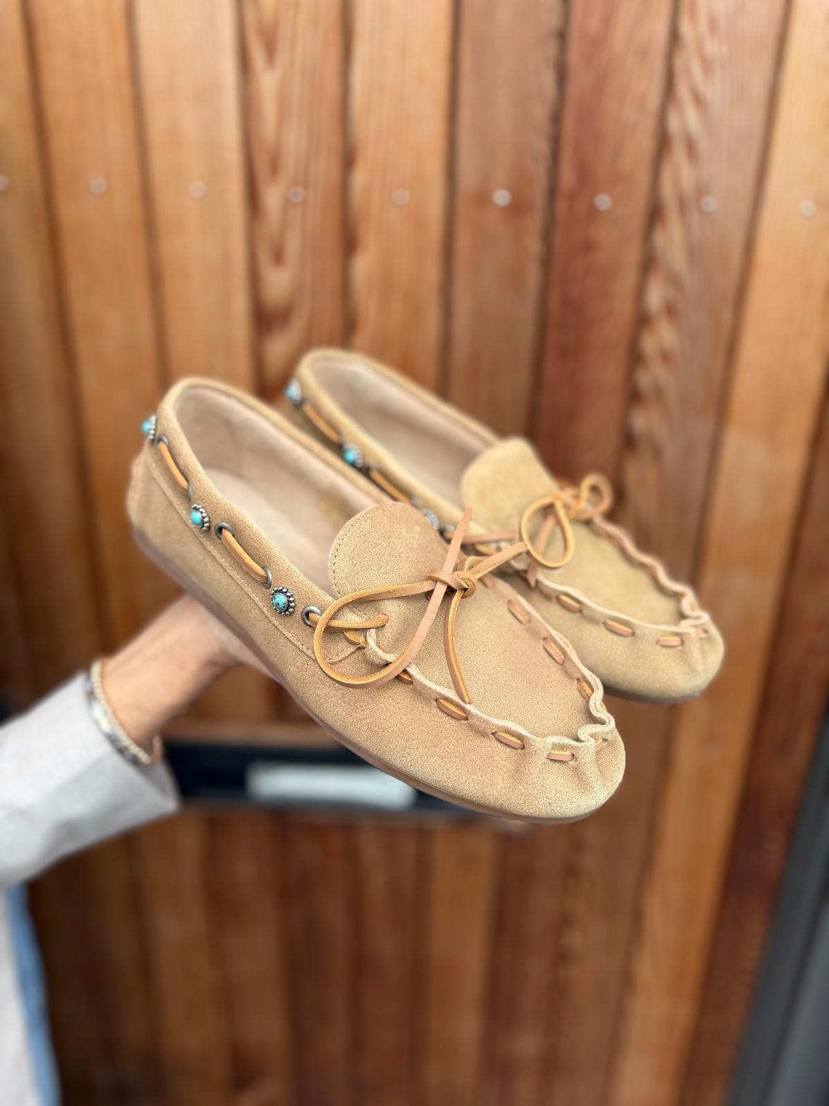 Posa Posa Boat Loafer Western Tan