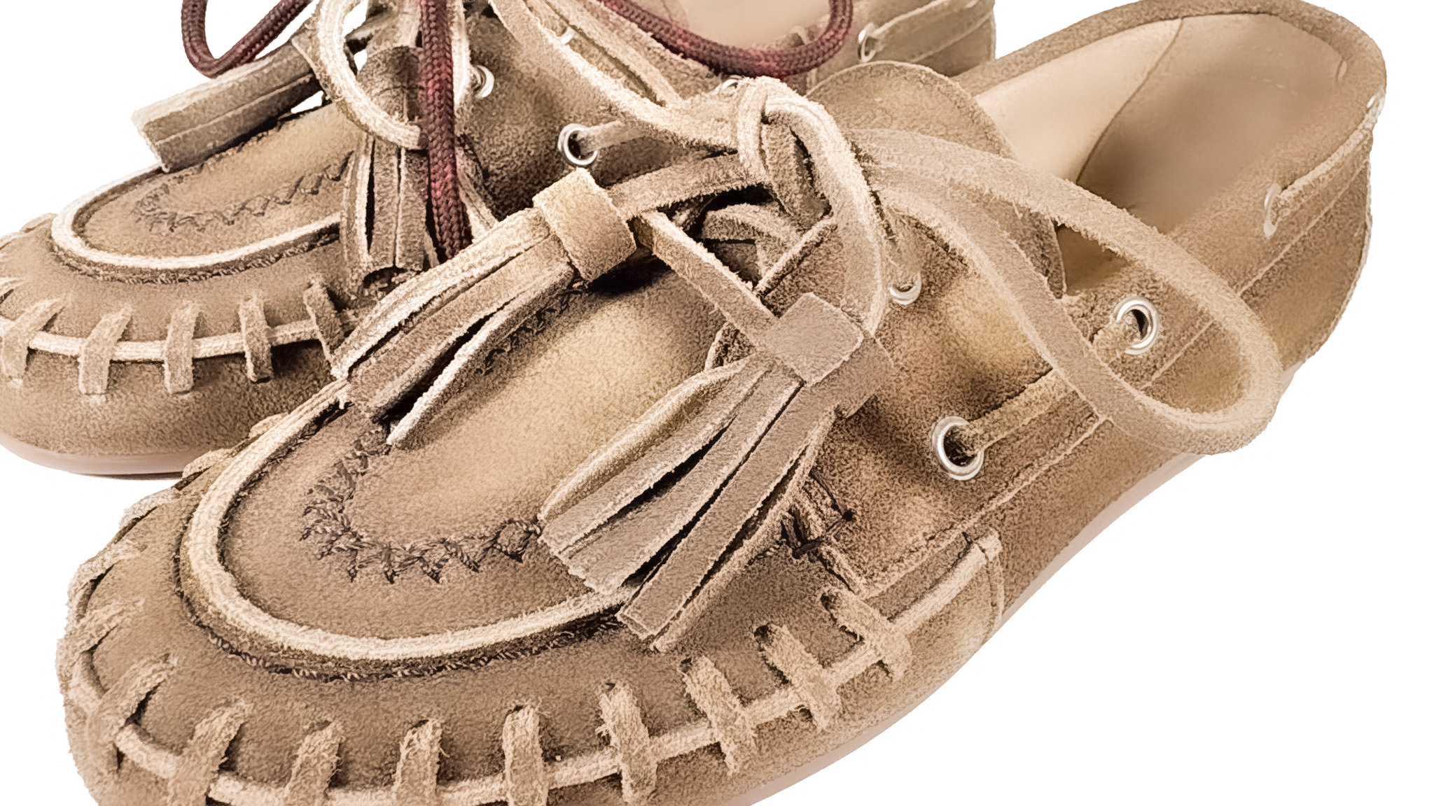 Posa Posa Boat Loafer Fringe Brushed Bruin